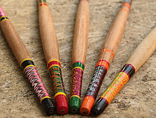 Kutch lacquer rolling pin ~ Belan { C }